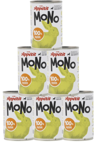 Comfy Appetit Mono Mokra Karma z królikiem dla psa 6x400g PAKIET