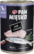 Pan Mięsko CAT Kitten Mokra Karma z indykiem i łososiem 400g