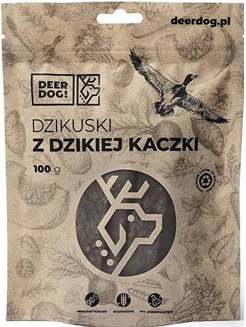 Deer Dog Przysmak Dzikuski z dzikiej kaczki dla psa 100g