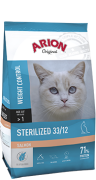 Arion Original CAT Sterilized 33/12 Salmon Karma sucha z łososiem op. 7.5kg