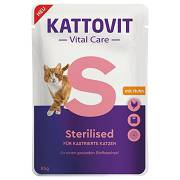 Kattovit CAT Vital Care Sterilised (Huhn) Karma mokra z kurczakiem op. 12x85g PAKIET