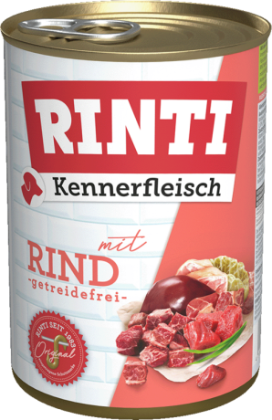Rinti Kennerfleisch DOG (mit rind) Karma mokra z wołowiną op. 6x400g PAKIET