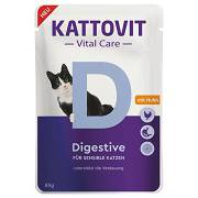 Kattovit CAT Vital Care Digestive (Huhn) Karma mokra z kurczakiem op. 12x85g PAKIET