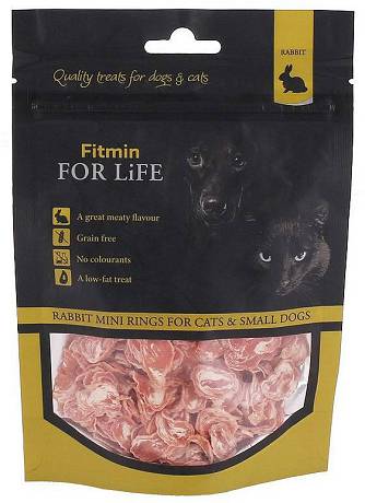Fitmin For Life Rabbit Mini Rings Przysmak dla psa i kota op. 70g