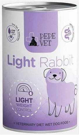 Paka Zwierzaka PEPE Vet Light Rabbit Mokra Karma z królikiem dla psa 400g
