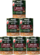 Wataha Hunt Adult Mokra Karma z jeleniem i kaszą gryczaną dla psa 6x800g PAKIET