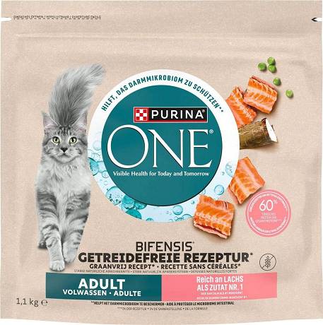 Purina ONE CAT Adult Karma sucha z łososiem 1.1kg