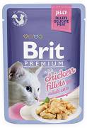 Brit Premium CAT with Chicken Fillets for Adult Cats Jelly Karma mokra z kurczakiem op. 85g