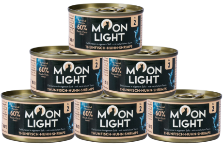 Moonlight Dinner CAT nr 2 Karma mokra z tuńczykiem, kurczakiem i krewetkami (sos) op. 24x80g PAKIET