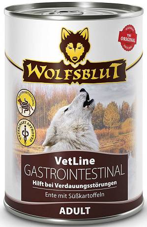 Wolfsblut DOG Adult VetLine Gastrointestinal Karma mokra z kaczką op. 395g