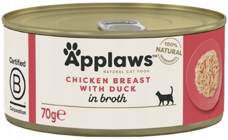 Applaws Natural CAT Food Karma mokra z kurczakiem i kaczką op. 70g