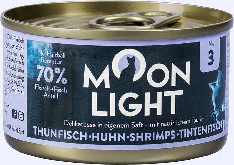 Moonlight Dinner nr 3 Mokra Karma z tuńczykiem, kurą, kałamarnicą (sos) 80g