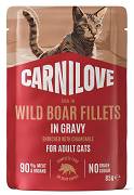Carnilove CAT Wild Boar Fillets in Gravy Mokra Karma z dzikiem 85g