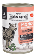 Wiejska Zagroda DOG Junior Monoproteinowa Karma mokra z jagnięciną op. 400g