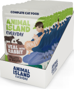 Animal Island Everyday Veal&Rabbit in Broth Mokra Karma z cielęciną i królikiem w rosole dla kota 12x85g