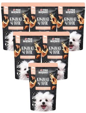 Pan Mięsko Mokra Karma z cielęciną i krolikiem dla psa 10x150g PAKIET