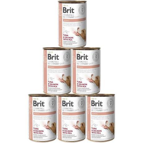 Brit Veterinary Diet DOG Tuna&Salmon&Pea Mokra Karma z tuńczykiem i łososiem 6x400g PAKIET