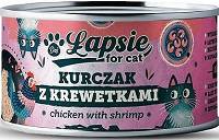 Łapsie Adult Mokra Karma z kurczakiem i krewetkami dla kota 80g