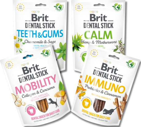 Brit Dental Stick Pakiet degustacyjny Przysmak dla psa op. 4x251g PAKIET