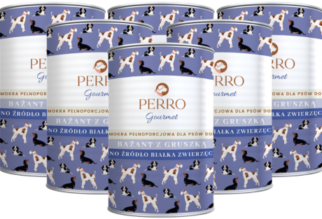 Perro Gourmet Adult Mokra Karma z Bażantem i gruszką dla psa 6x400g PAKIET