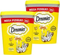 Dreamies Mega Pudełko Przysmak z pysznym serem dla kota op. 2x350g PAKIET