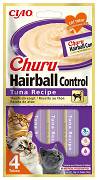 Inaba Ciao Churu Hairball Control Tuna Recipe Przysmak z tuńczykiem dla kota op. 4x14g