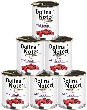 Dolina Noteci Premium DOG Pure Wild Boar Karma mokra z dziczyzną op. 6x800g PAKIET