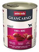 Animonda GranCarno DOG Adult Karma mokra z wołowiną i sercami op. 800g