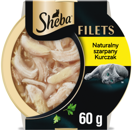 Sheba Filets Mokra Karma z szarpanym kurczakiem w sosie dla kota 60g