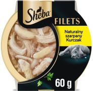 Sheba Filets Mokra Karma z szarpanym kurczakiem w sosie dla kota 60g