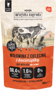 Wiejska Zagroda Hypoallergenic Mokra Karma z wołowiną i cielęciną dla kota 100g