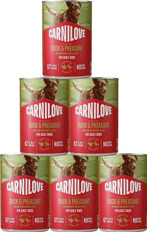 Carnilove DOG Adult Duck&Pheasant Mokra Karma z kaczką i bażantem 6x400g PAKIET