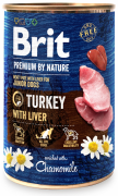 Brit Premium by Nature DOG Junior Turkey with Liver Karma mokra z indykiem i wątróbką op. 400g