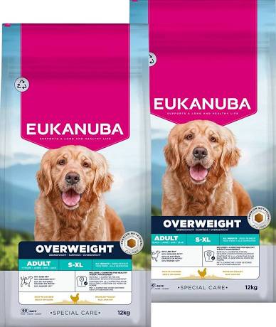 Eukanuba DOG Adult Overweight Daily Care Karma sucha op. 2x12kg DWU-PAK