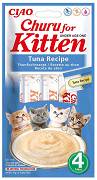 Inaba Ciao Churu Kitten Tuna Recipe Przysmak z tuńczykiem dla kociąt op. 4x14g