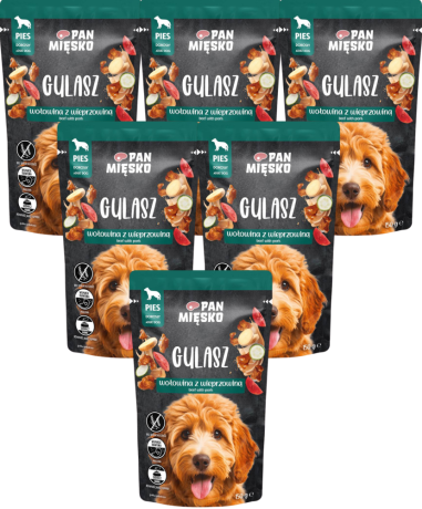 Pan Mięsko Mokra Karma z wołowiną i wieprzowiną dla psa 10x150g PAKIET