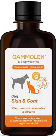Gammolen Skin&Coat Olej z łososia dla psa i kota 250ml