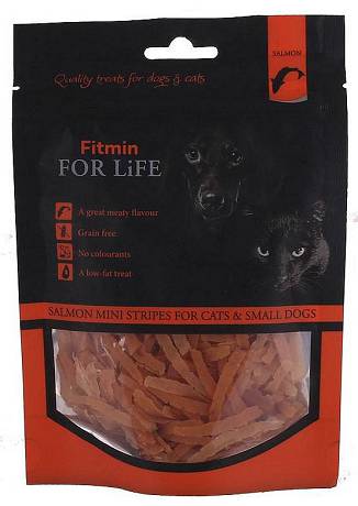 Fitmin For Life Salmon Mini Stripes Przysmak dla psa i kota op. 70g