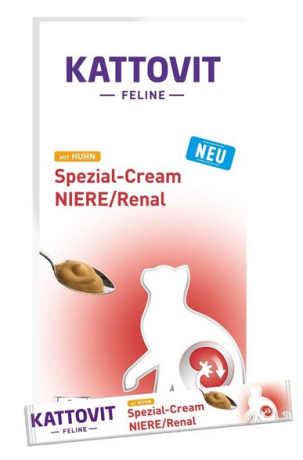 Kattovit Feline Spezial-Cream Niere/Renal Pasta na prawidłowe fukncjonowanie nerek dla kota op. 6x15g