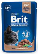 Brit Premium CAT with Liver for Sterilised Karma mokra z wątróbką op. 100g 