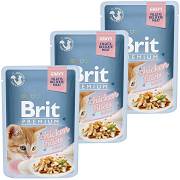 Brit Premium CAT with Chicken Fillets for Kitten Karma mokra z kurczakiem op. 12x85g PAKIET