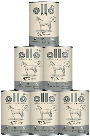 Ollo Pure Dog Adult Mokra Karma z koniną dla psa 8x400g PAKIET