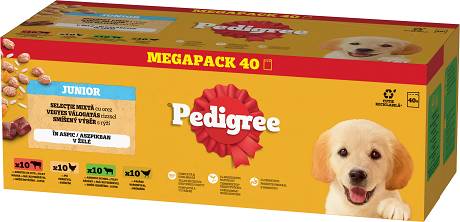 Pedigree DOG JUNIOR Wybór Smaków Karma mokra (galaretka) mix smaków dla psa op. 40x100g