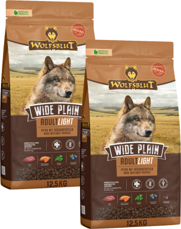 Wolfsblut DOG Adult Light Wide Plain Karma sucha op. 2x12.5kg DWU-PAK