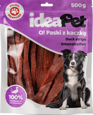 IdeaPet O! Paski Przysmak z kaczką dla psa op. 500g