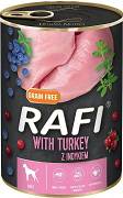 Rafi Pies with Game Mokra Karma z indykiem, borówką i żurawiną 400g