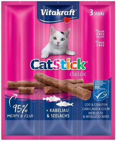 Vitakraft Cat Stick Mini kabanosy z dorszem dla kota op. 3szt.