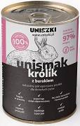 Uniszki Unismak Adult Mokra Karma z królikiem dla psa 410g