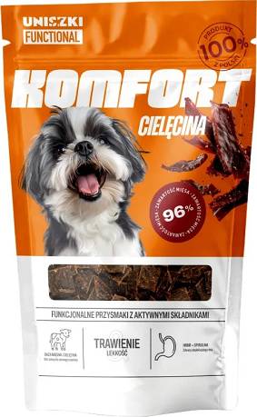Uniszki Functional Komfort Przysmaki z cielęciną dla psa 90g