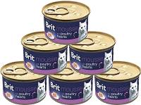 Brit Premium CAT Mousse Poultry Heart Mokra Karma z sercami drobiowymi 12x85g PAKIET